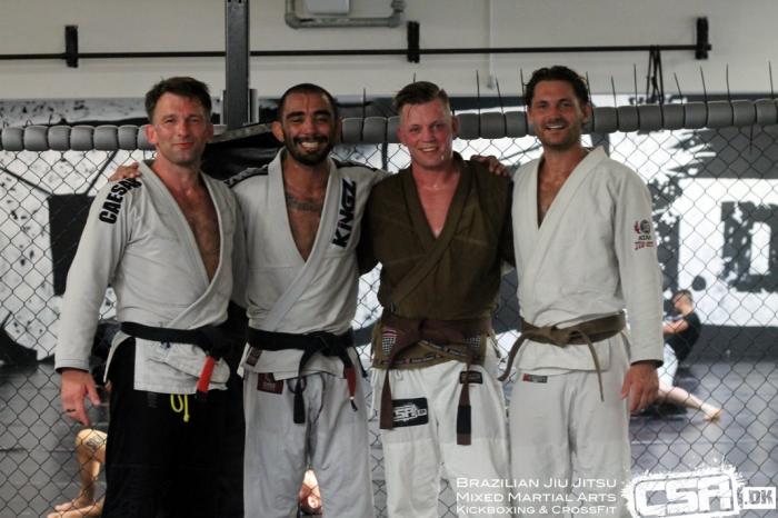 With Fernando Moya, Christian Ifversen and Carsten Ettrup after being promoted to Brown Belt in 2018, June 4th