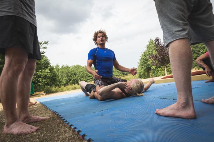 Teaching Jiu Jitsu at Gerlev Sports Academy, Denmark 2018