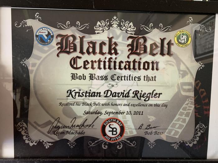 Black belt · September 10, 2011 · Promoted by Bob Bass