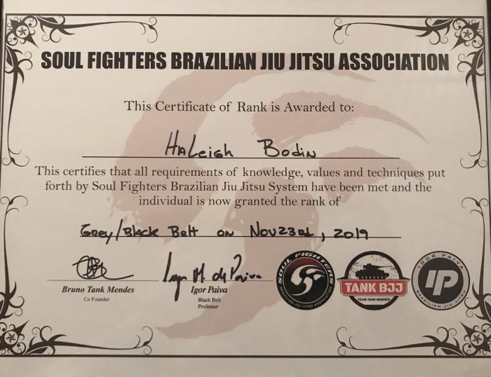 Gray belt · June 12, 2018 · Promoted by Bruno Lopes Mendes
