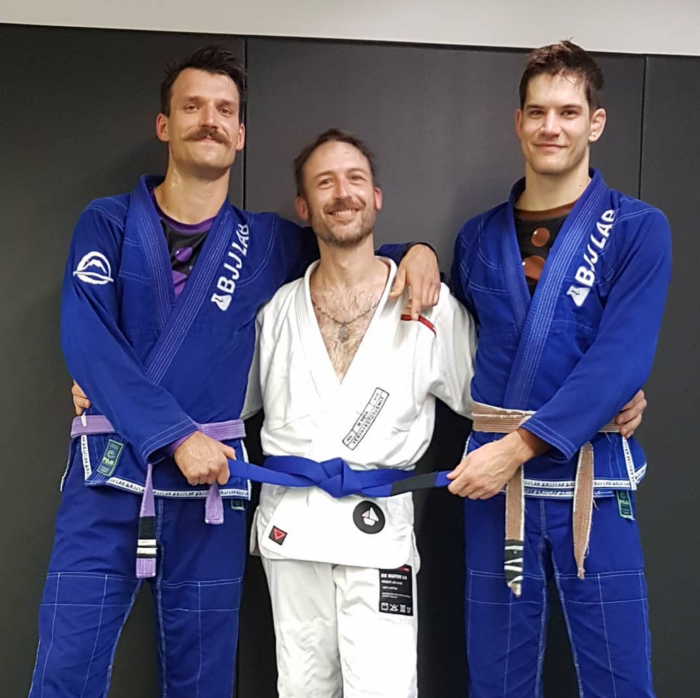 Blue belt · July 21, 2020 · Promoted by Patrick Louys