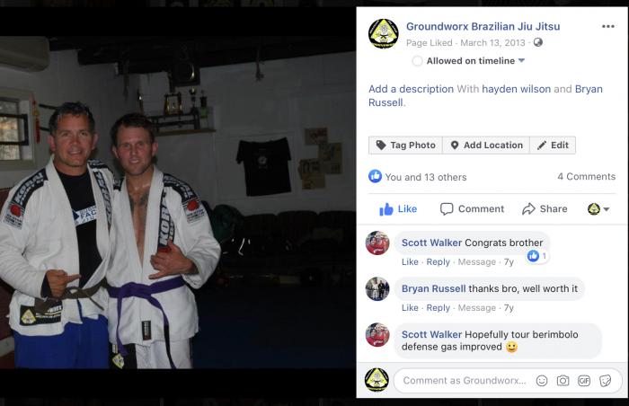 Purple belt · March 13, 2013 · Promoted by Hayden Wilson