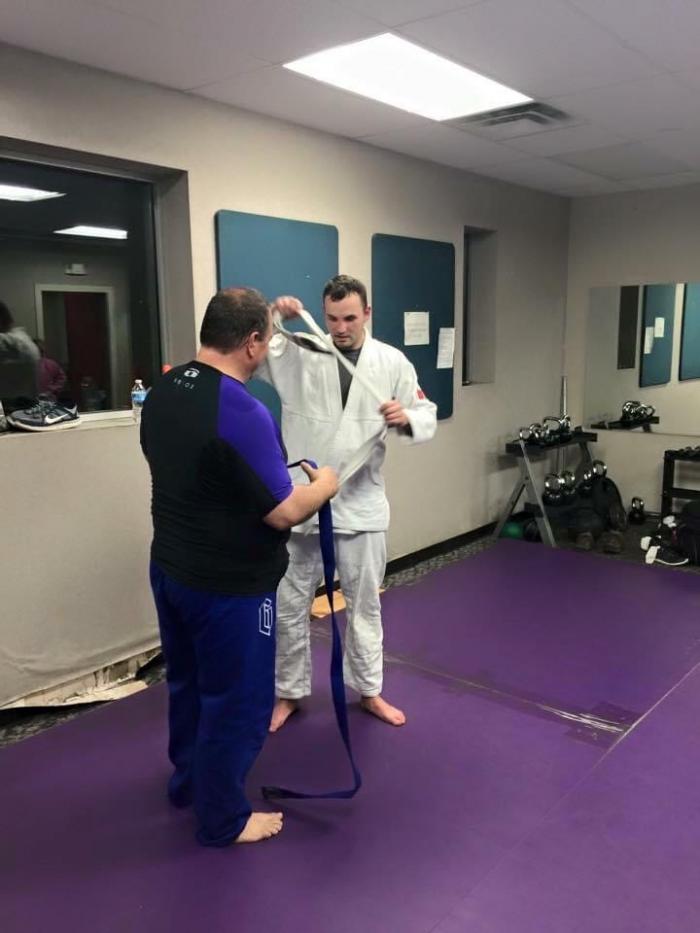 Blue belt · October 8, 2015 · Promoted by Mark Bradford