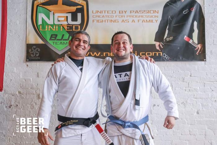 Photo of me with my professor, Alexey da Cruz Pickerell