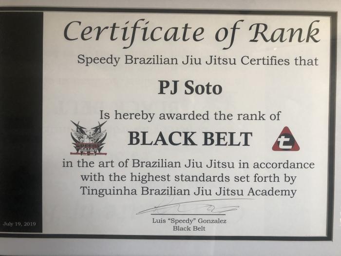 Black belt · July 19, 2019 · Promoted by Luis Gonzalez