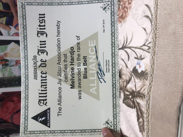 Blue belt · December 14, 2019 · Promoted by Deddy wigraha