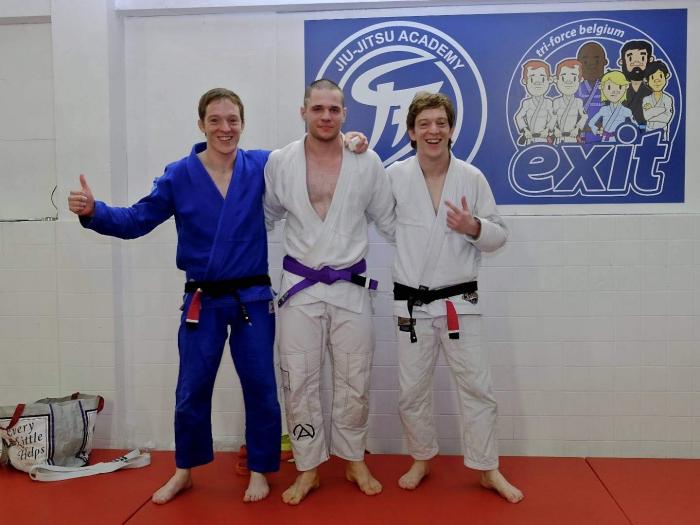 Purple belt · March 15, 2015 · Promoted by Michel and Maurice Goffart