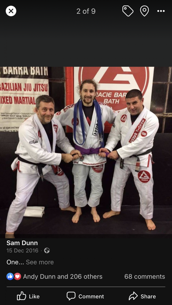 Purple belt · December 14, 2016 · Promoted by Salvatore Pace