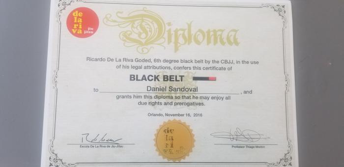 Black belt 1st degree · November 16, 2019 · Promoted by Thiago Domingues