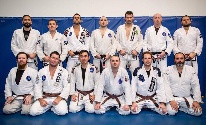 Brown and Black Belts from Brown Belt Grading including Anthony "The Hippo" Perosh