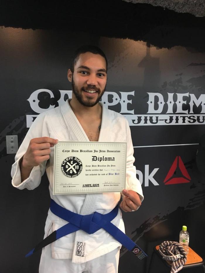 Blue belt · December 10, 2017 · Promoted by Yuki Ishikawa