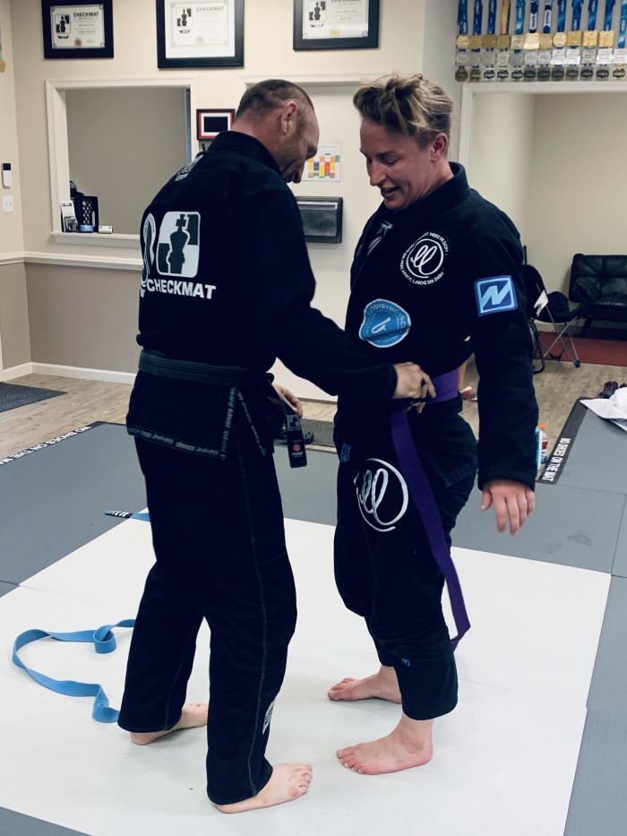 Purple belt · August 3, 2020 · Promoted by Rob Hurd