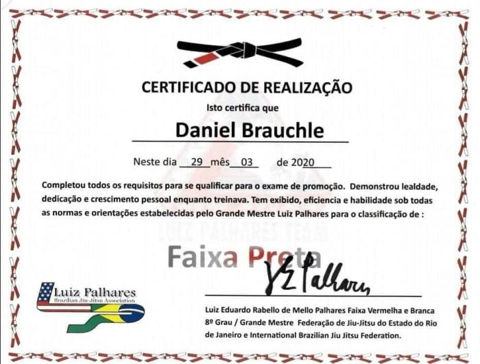 Black belt · March 29, 2020 · Promoted by Luiz Palhares