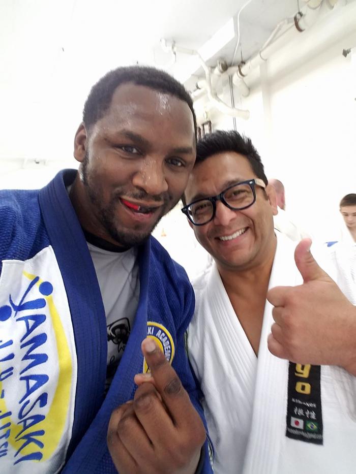 Professor Wayne and Fernando Yamasaki
