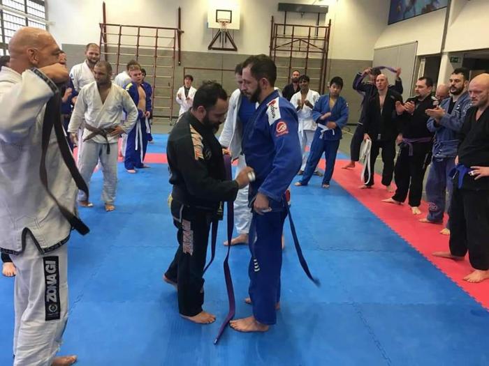 Purple belt · March 18, 2018 · Promoted by Remco van Baardewijk