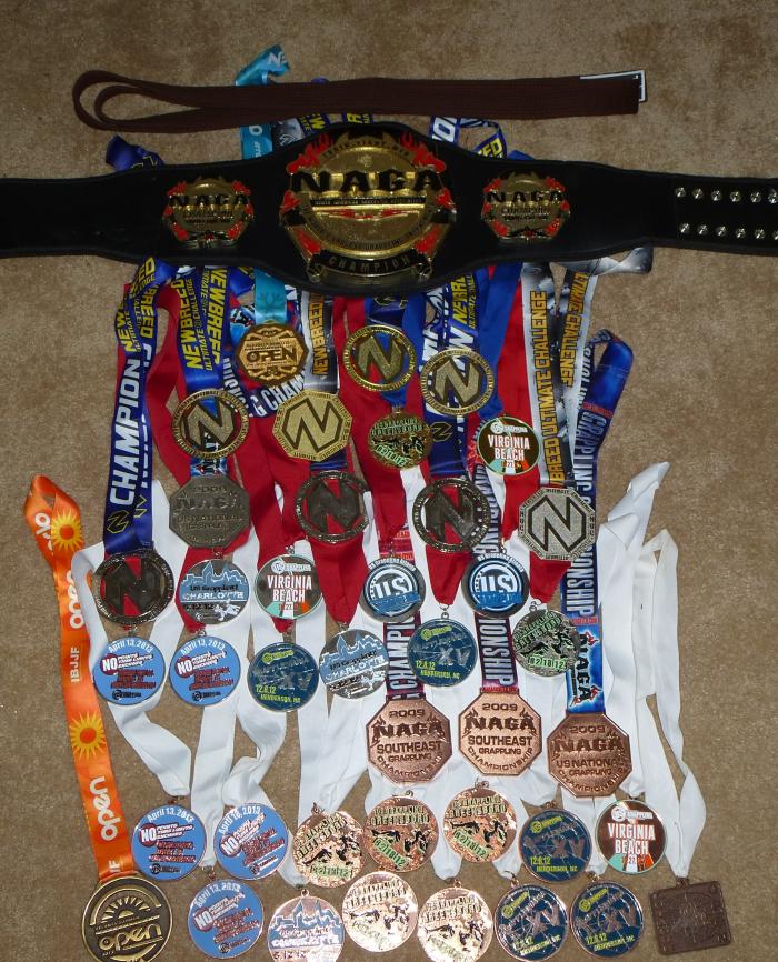 Medal Count from my Brown Belt promotion