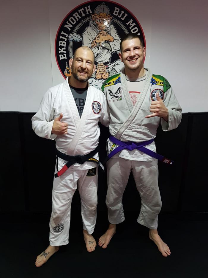 Purple belt · August 12, 2018 · Promoted by Mark Bottom