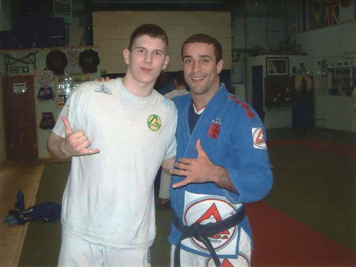 With Marcio Feitosa at a seminar UK 2002?