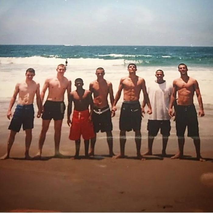 With Ryron, Renner & Ralek Gracie, Johnny Orozco, Andy Roberts (ARBJJ) at the beach, California