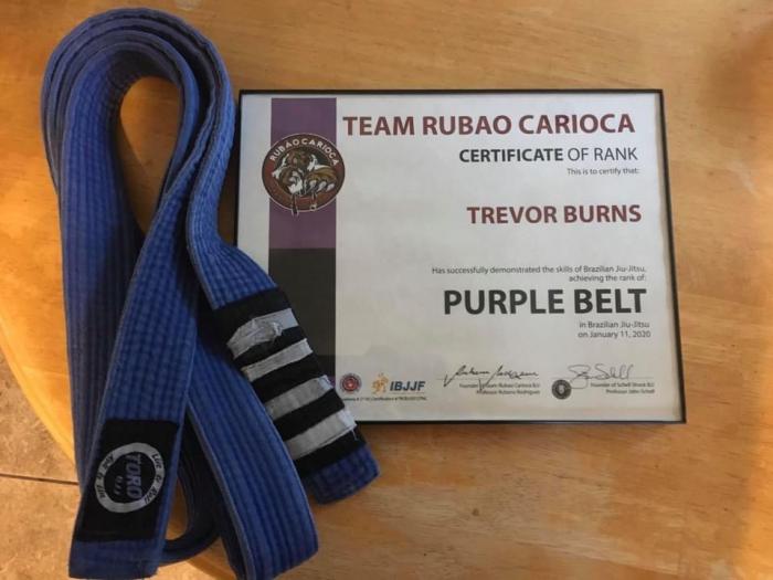 Purple belt · January 11, 2020 · Promoted by Rubao Carioca