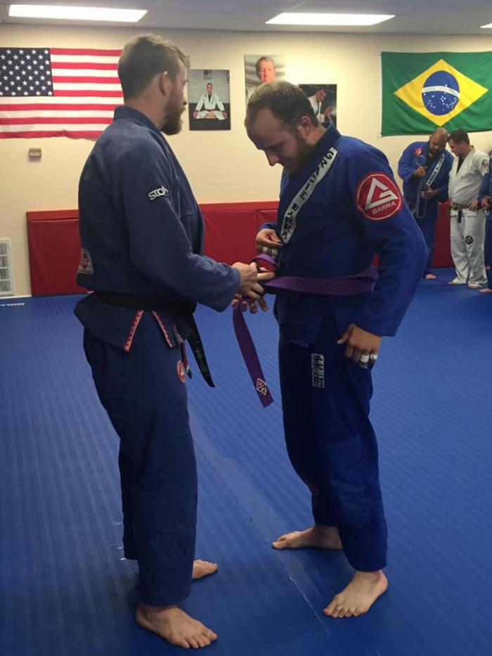 Purple belt · June 25, 2016 · Promoted by Joshua Bowlin