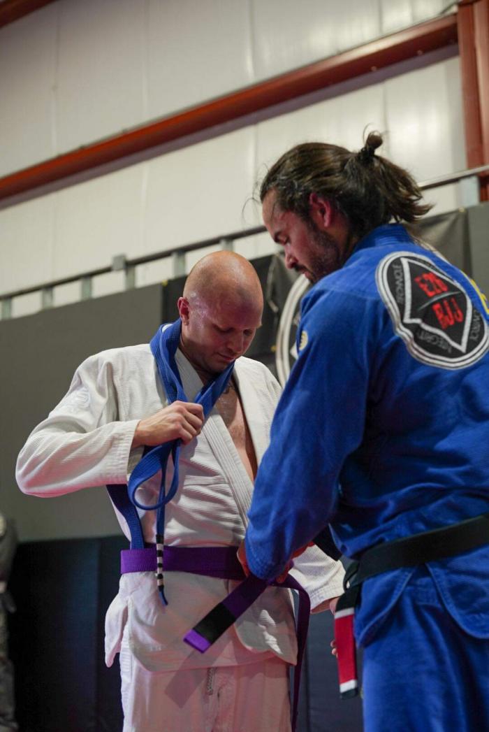 Purple belt · August 5, 2020 · Promoted by Kurtis Frasier