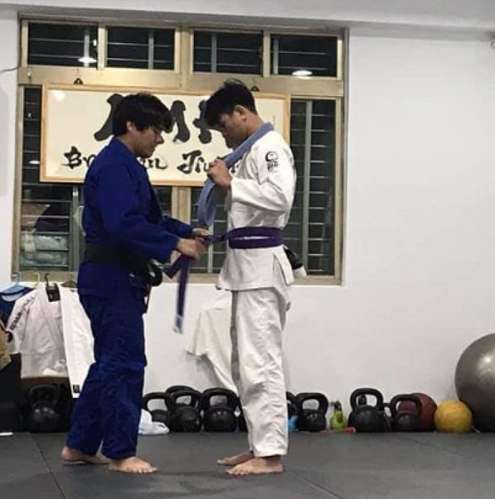 Purple belt · September 22, 2018 · Promoted by Christopher Ng