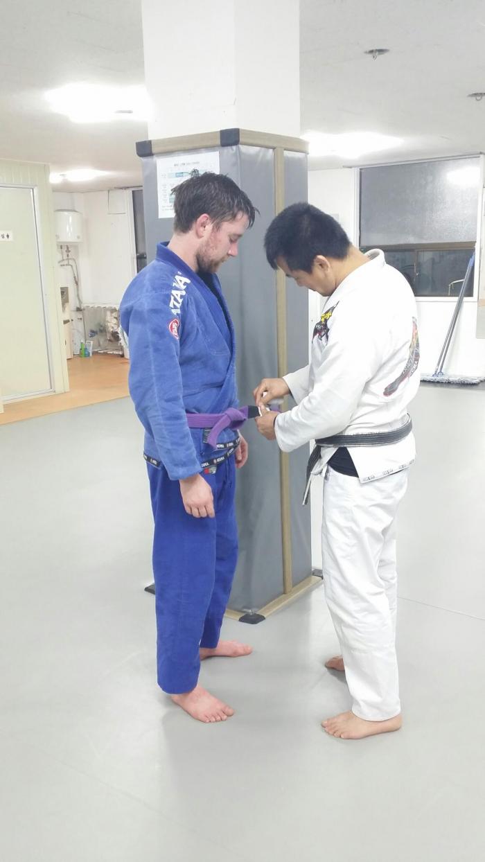 Purple stripe