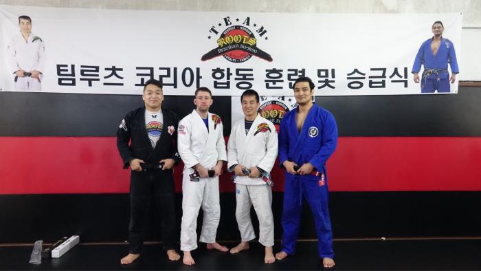 Joint training friend got his black