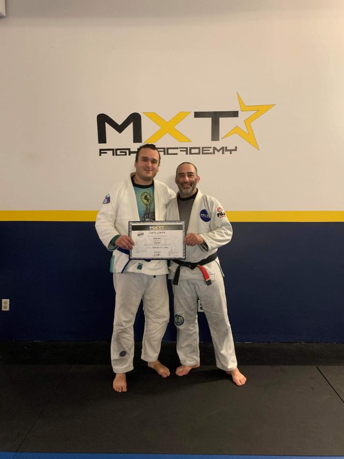 Blue belt · September 21, 2020 · Promoted by Jon Kelly