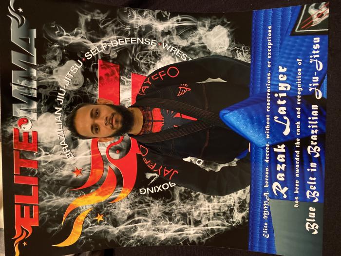 Blue belt · March 19, 2022 · Promoted by Eric William