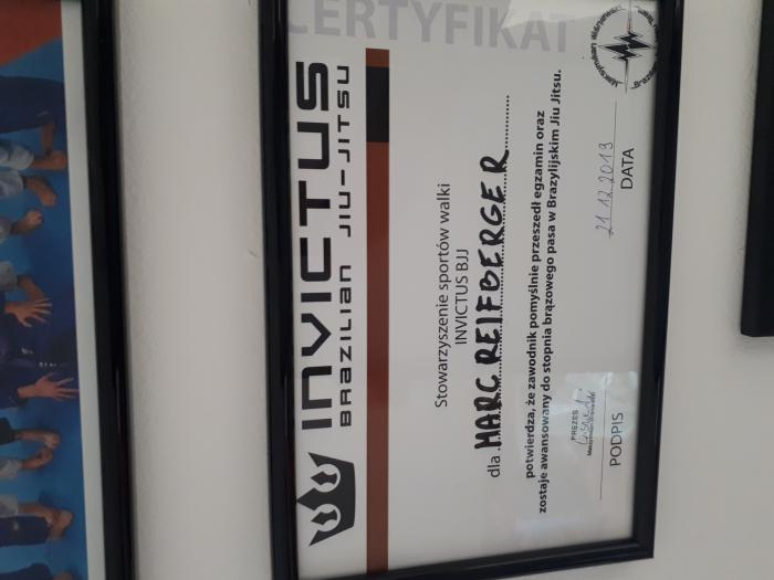 Brown belt · December 21, 2019 · Promoted by Maksymillian Wiśnewski