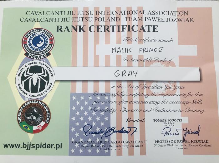 Gray belt · July 19, 2020 · Promoted by Tomasz Pogocki