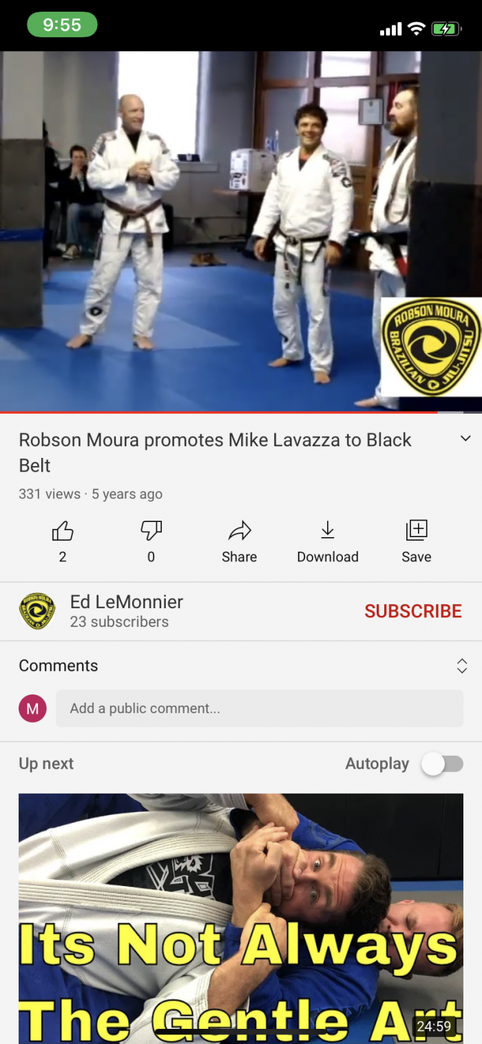 Black belt · December 5, 2014 · Promoted by Robson Moura