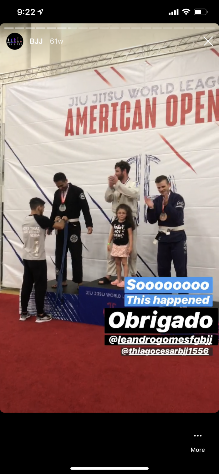 Blue belt · July 27, 2019 · Promoted by Leandro Gomes
