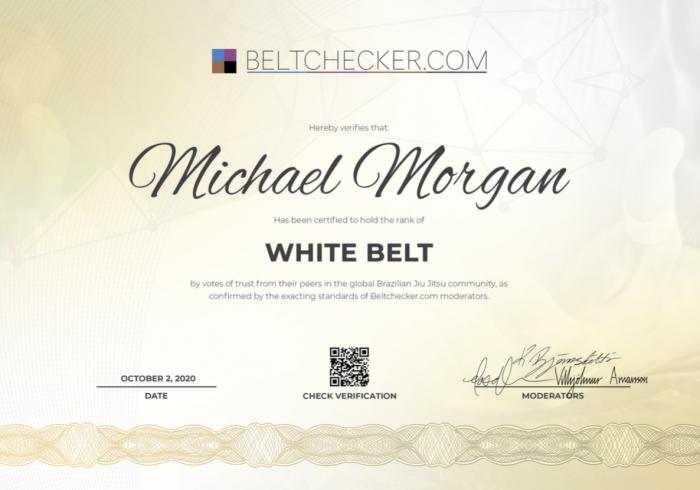White belt · March 3, 2020