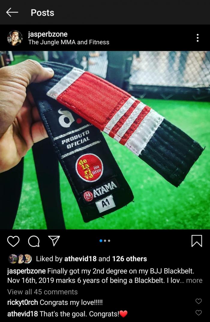 Black belt 2nd degree · November 16, 2019 · Promoted by Thiago Domingues