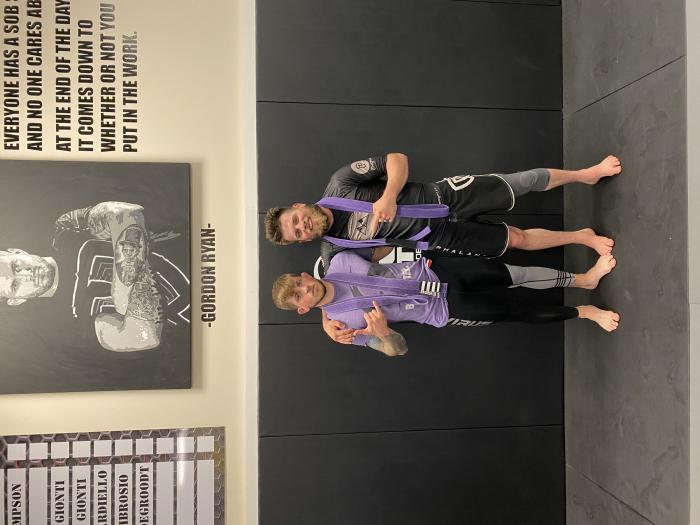 Purple belt · October 1, 2020 · Promoted by Tim Thompson