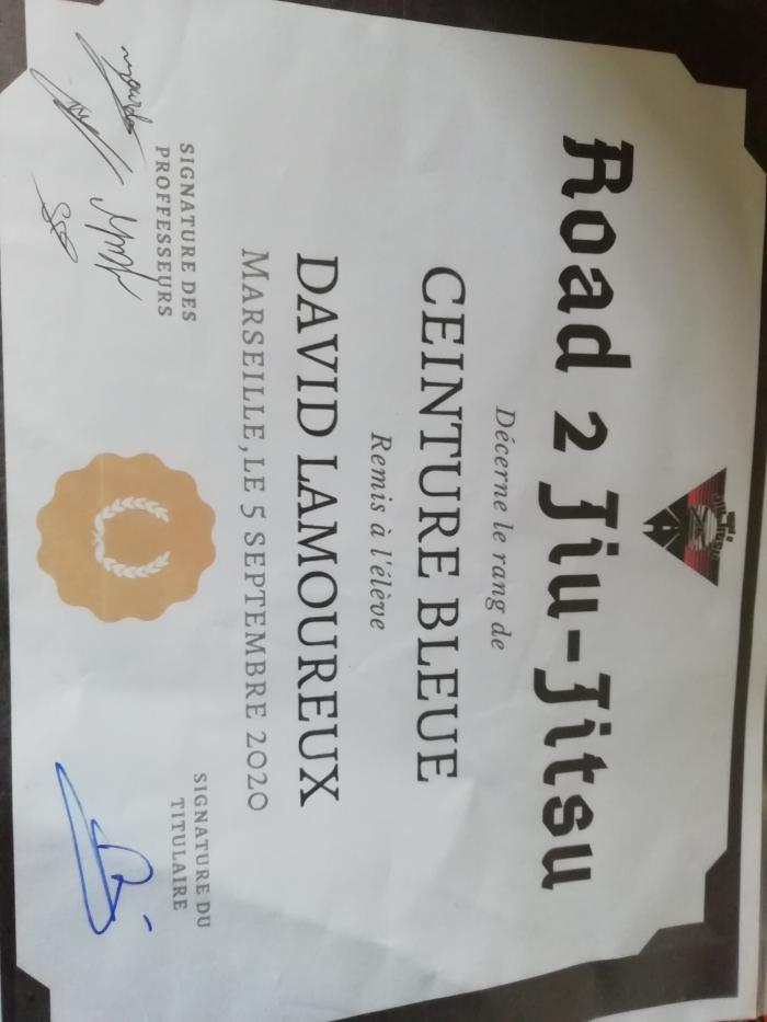 Blue belt · September 5, 2020 · Promoted by Jourdan Julien