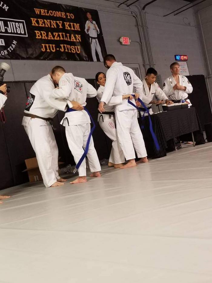 Blue belt · October 7, 2017 · Promoted by Kenny Kim