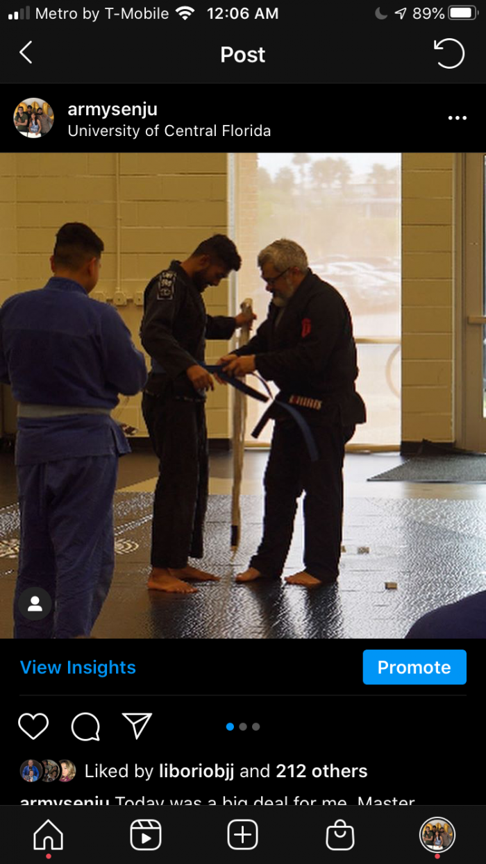 Blue belt · October 15, 2019 · Promoted by Antonio Liborio