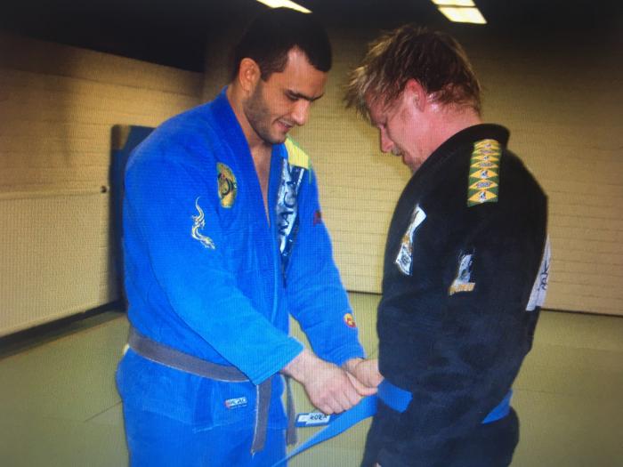 Blue belt from Cadu Francis