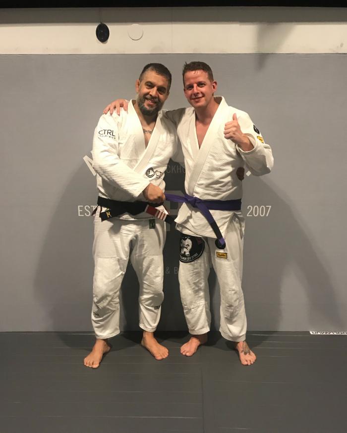 Purple belt · September 4, 2018 · Promoted by Waldo Zapata