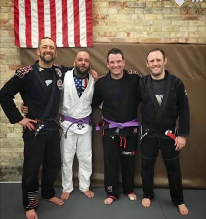 Purple belt · April 14, 2017 · Promoted by Jon Friedland