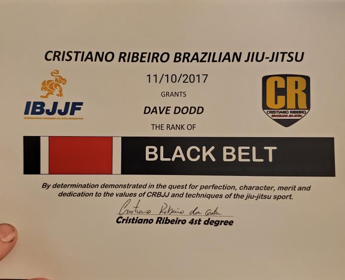 Black belt · November 10, 2017 · Promoted by Cristiano Ribeiro