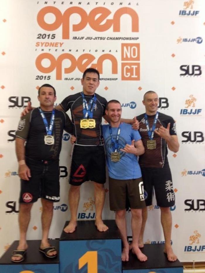 IBJJF Sydney Open 2015 no gi brown belt master 1 absolute bronze medal, Sydney, Australia. March 2015.