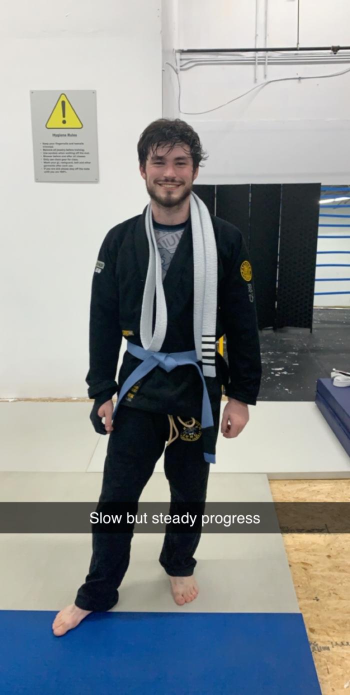 Blue belt · June 8, 2020 · Promoted by Greg Sirico