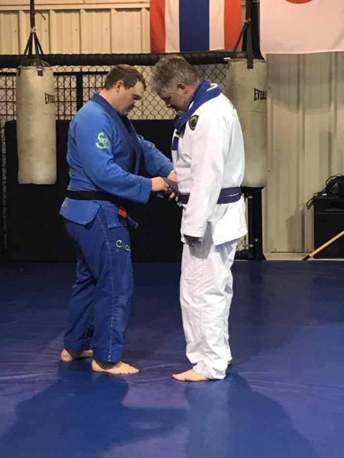 Purple belt · July 14, 2017 · Promoted by Jesse Briggs