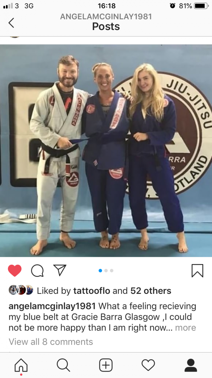 Blue belt · September 12, 2018 · Promoted by Ricky Gillon