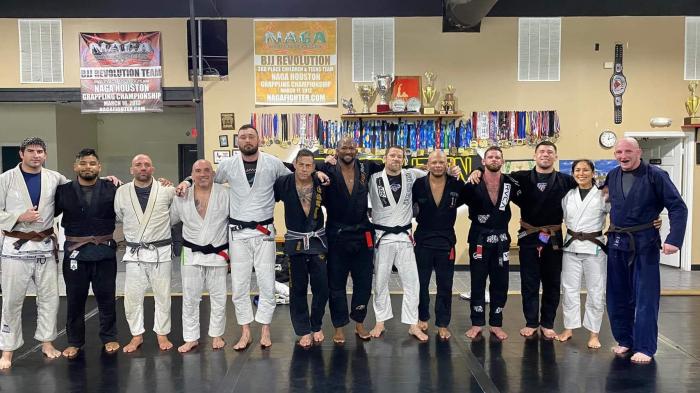This was Saturday 8-1-20. Great training at Revolution Dojo in Houston Tx. 8 Black Belts and 5 browns on the mats. tough room.
